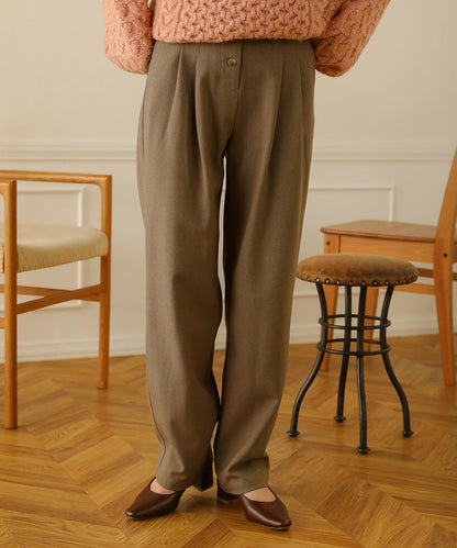 BUTTON FLY HIGH WEST PANTS