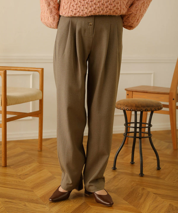 BUTTON FLY HIGH WEST PANTS