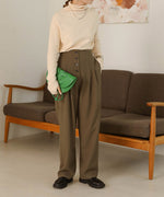 BUTTON FLY HIGH WEST PANTS