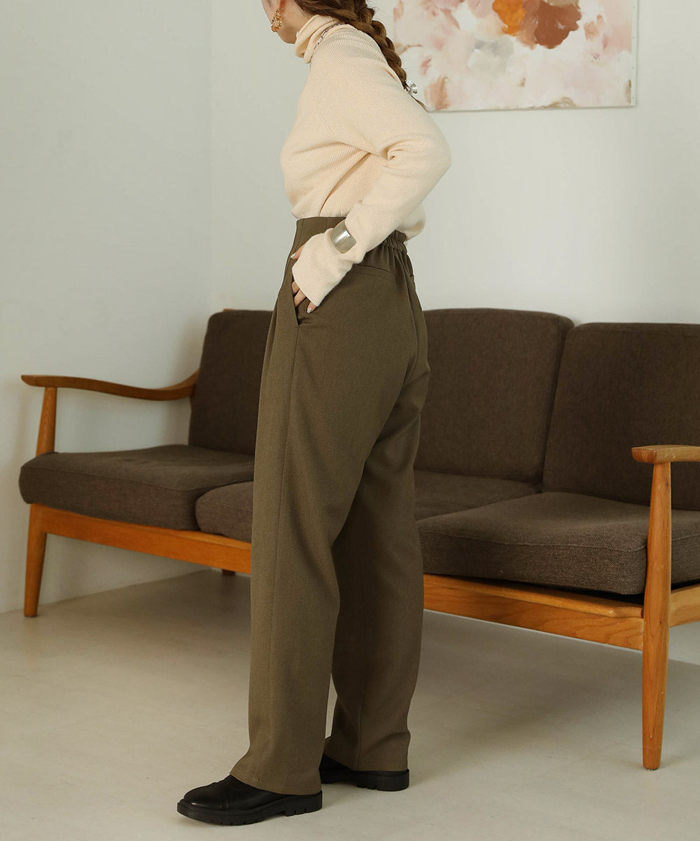BUTTON FLY HIGH WEST PANTS
