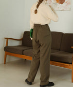 BUTTON FLY HIGH WEST PANTS