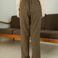BUTTON FLY HIGH WEST PANTS