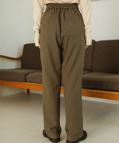 BUTTON FLY HIGH WEST PANTS