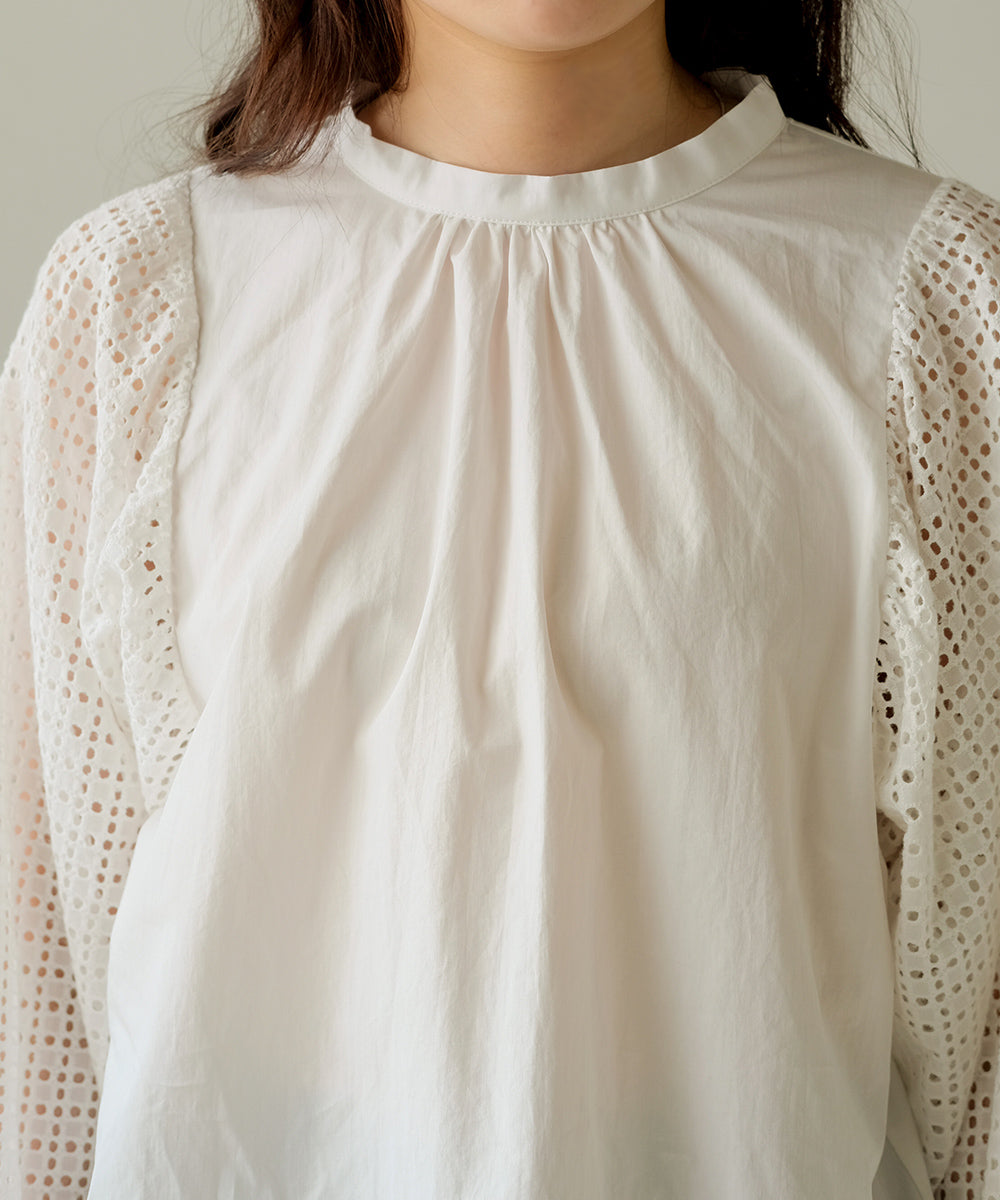 SLEEVE LACE BLOUSE