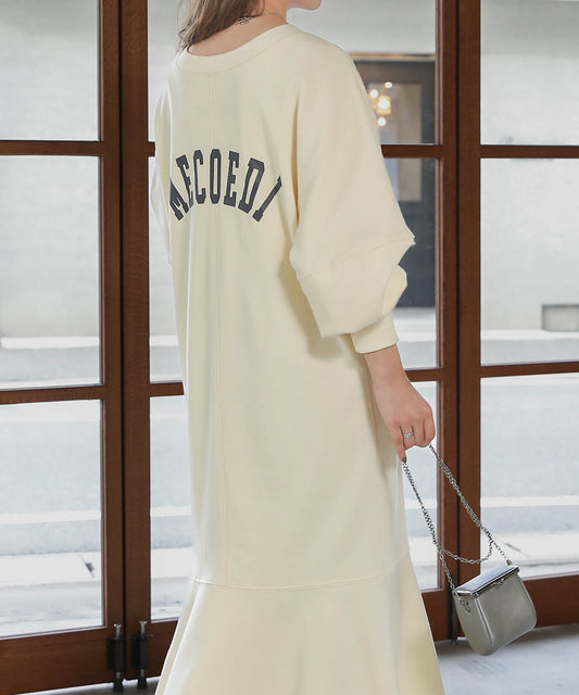 LOGO SWEAT FLARE ONEPIECE