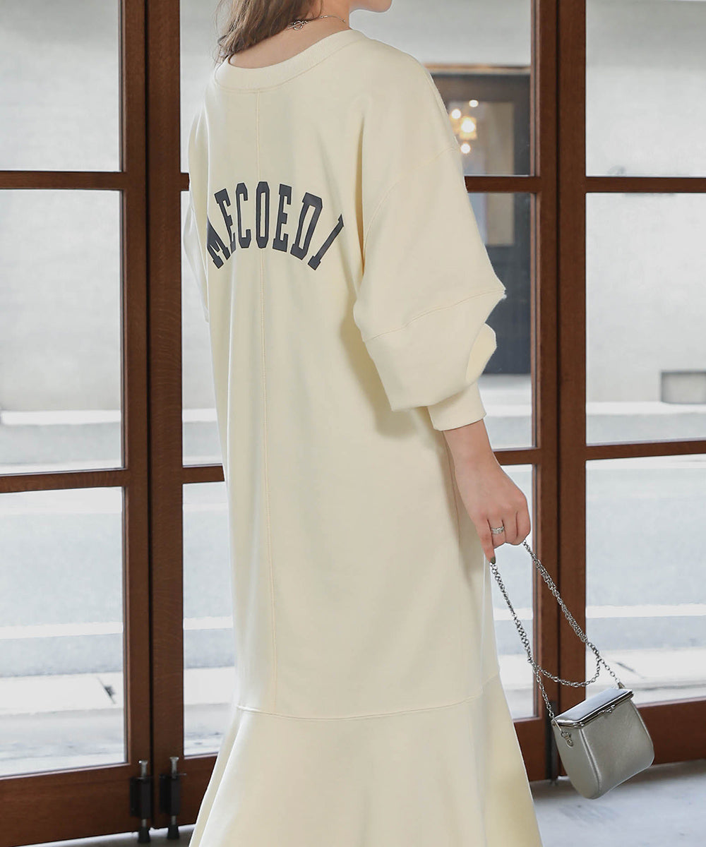 LOGO SWEAT FLARE ONEPIECE