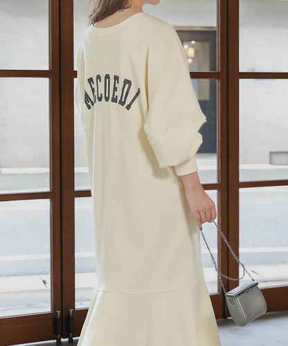 LOGO SWEAT FLARE ONEPIECE
