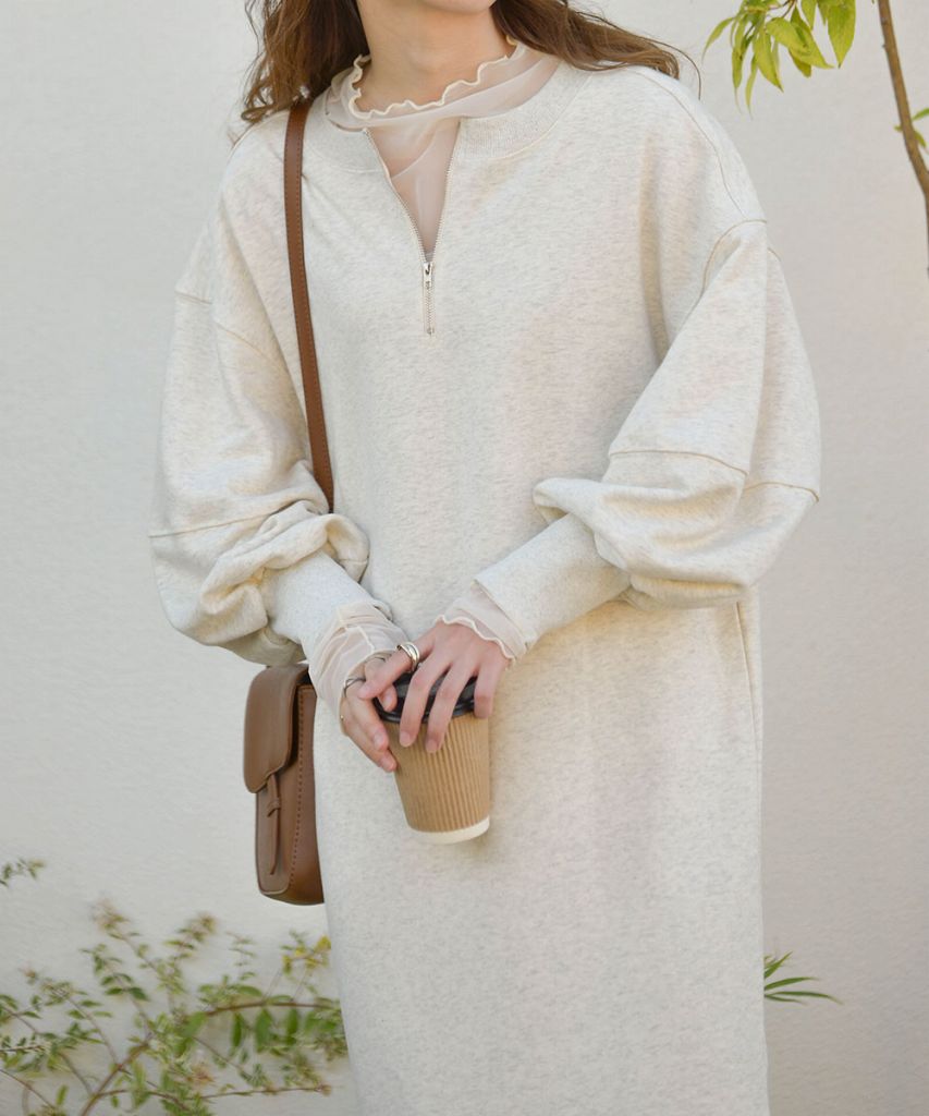 LOGO SWEAT FLARE ONEPIECE