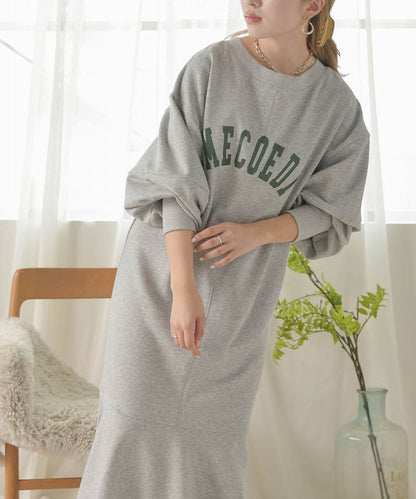 LOGO SWEAT FLARE ONEPIECE