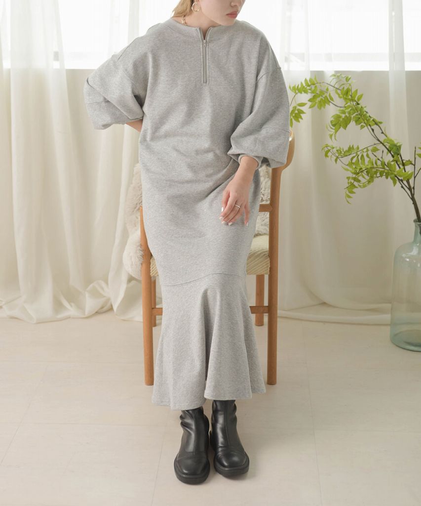 LOGO SWEAT FLARE ONEPIECE