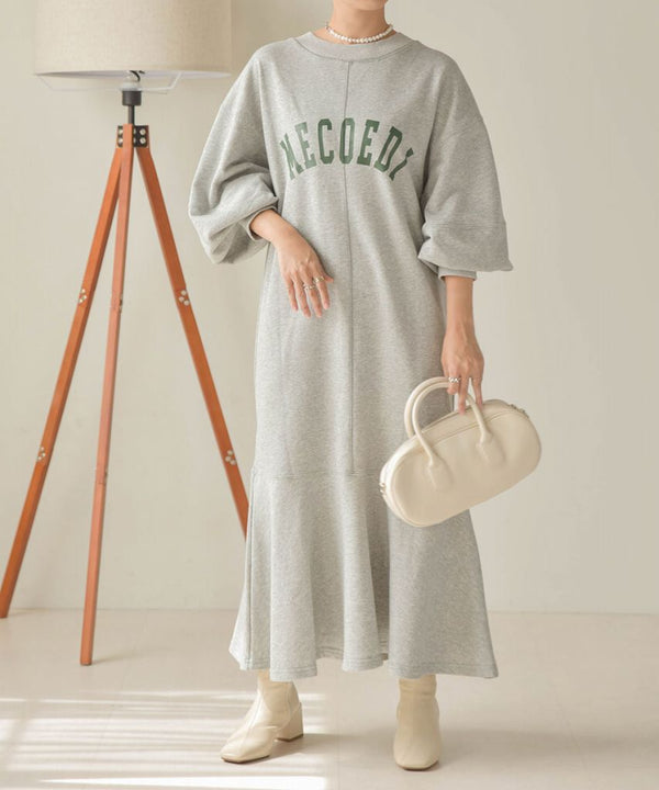 LOGO SWEAT FLARE ONEPIECE