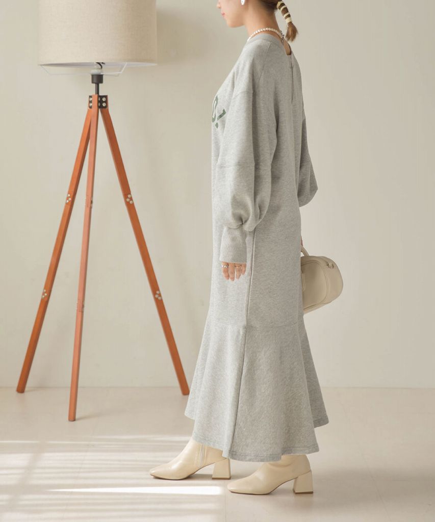LOGO SWEAT FLARE ONEPIECE