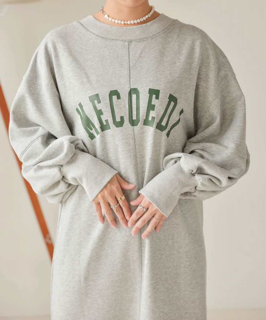 LOGO SWEAT FLARE ONEPIECE