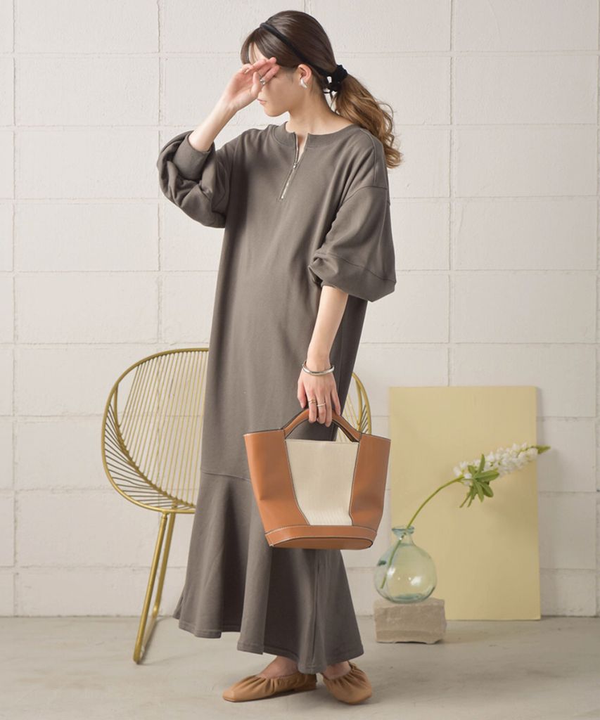 LOGO SWEAT FLARE ONEPIECE