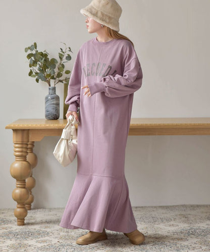 LOGO SWEAT FLARE ONEPIECE