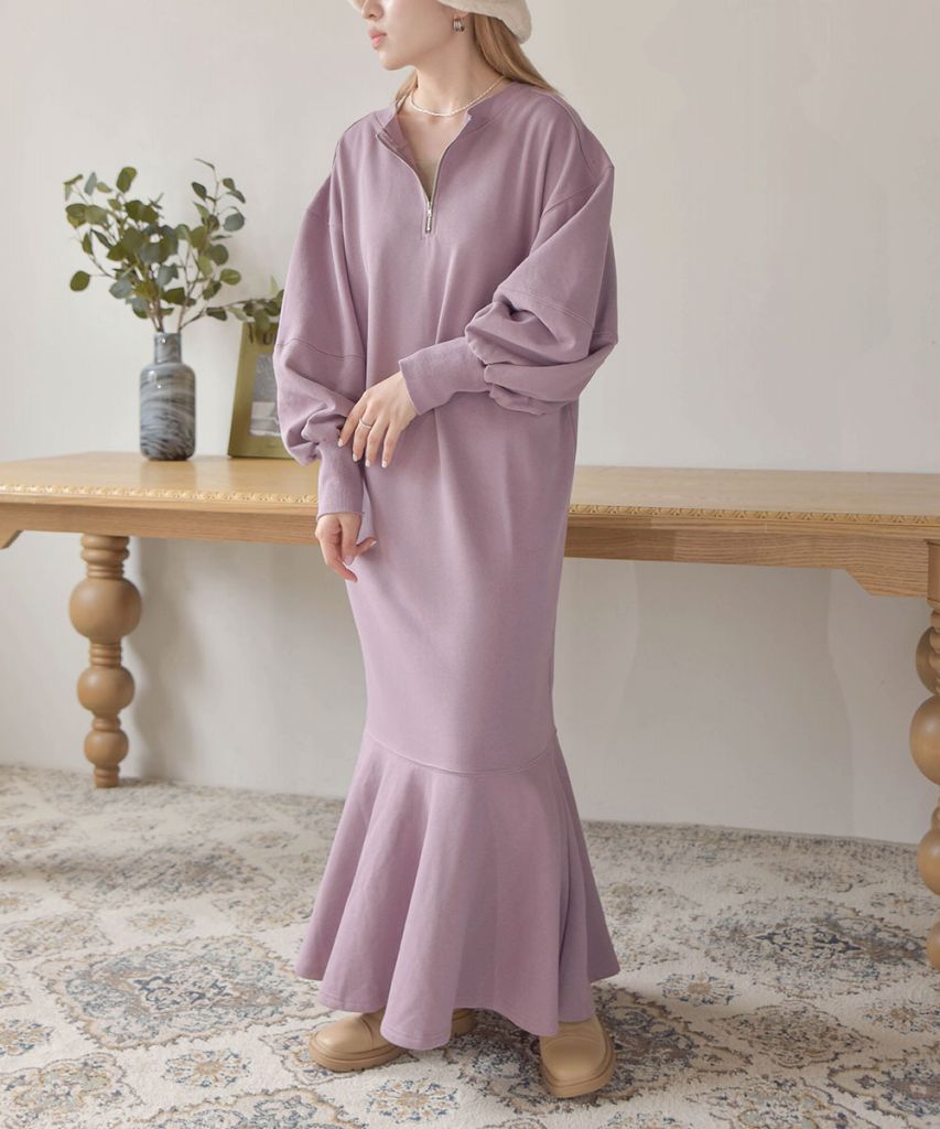 LOGO SWEAT FLARE ONEPIECE