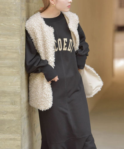 LOGO SWEAT FLARE ONEPIECE
