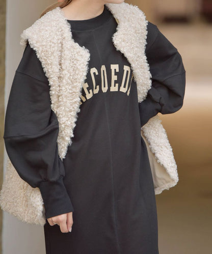 LOGO SWEAT FLARE ONEPIECE