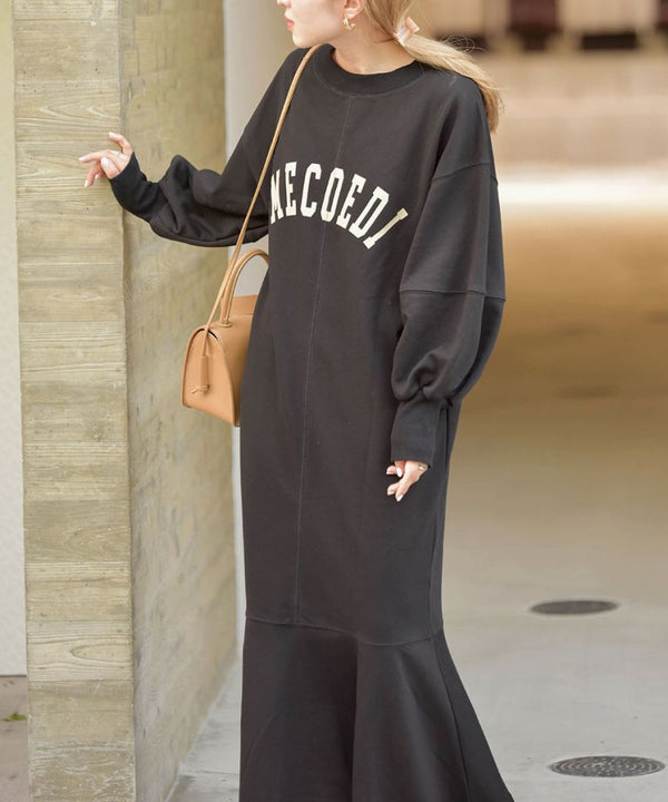 LOGO SWEAT FLARE ONEPIECE
