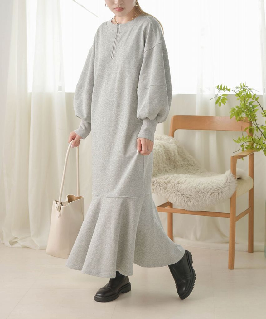 LOGO SWEAT FLARE ONEPIECE
