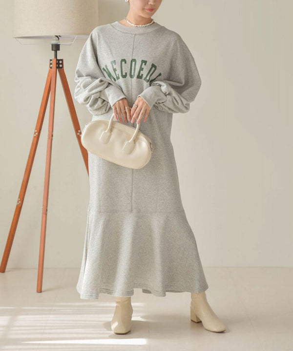 LOGO SWEAT FLARE ONEPIECE