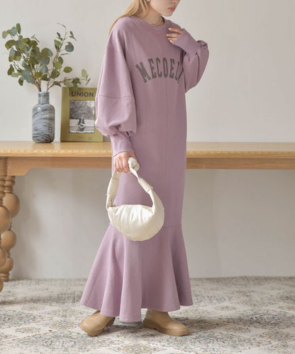 LOGO SWEAT FLARE ONEPIECE