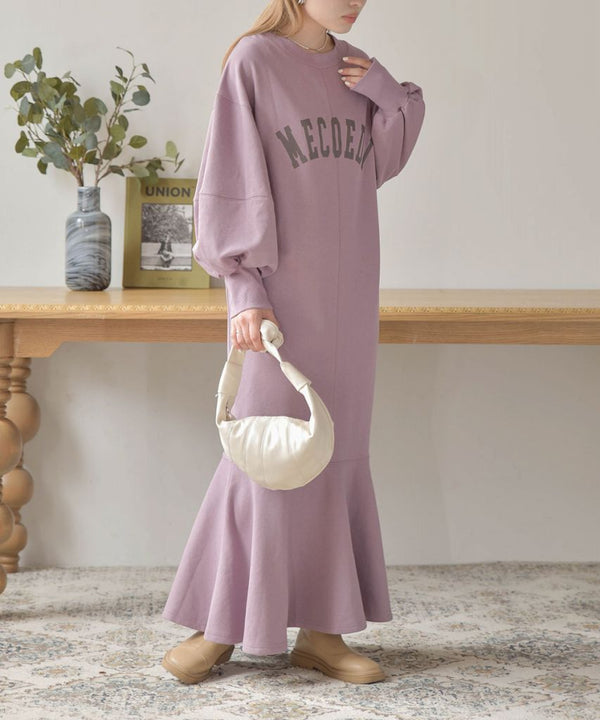 LOGO SWEAT FLARE ONEPIECE