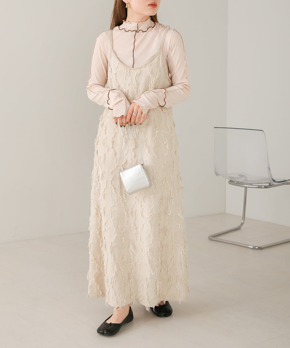 SHAGGY JACQUARD ONEPIECE