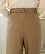 HIGH WAIST BELT SET TAPERED PANTS