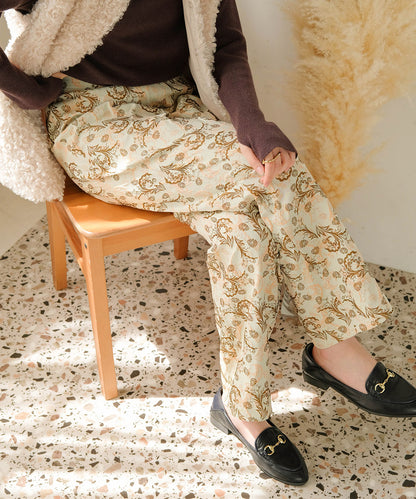 REVERSIBLE JACQUARD PANTS