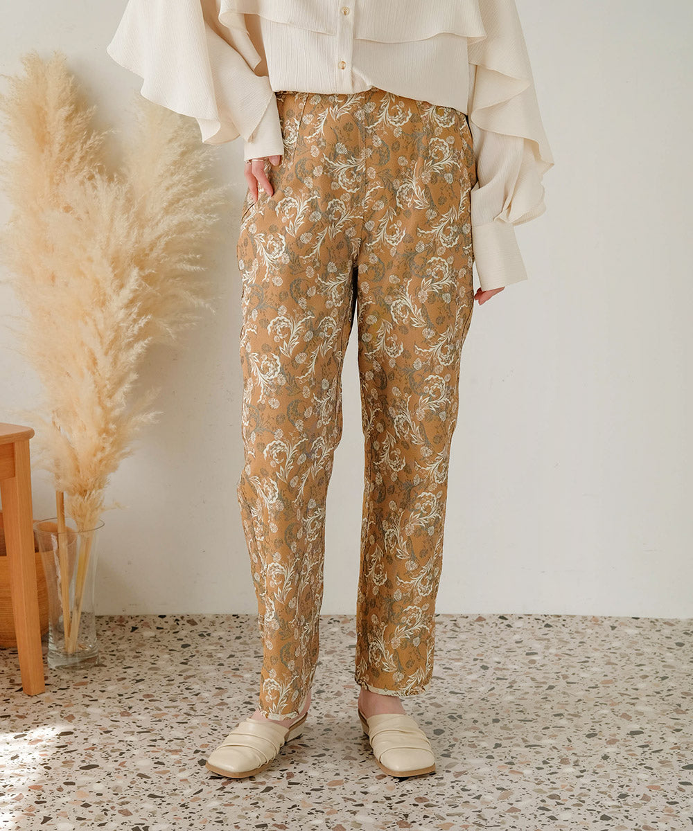 REVERSIBLE JACQUARD PANTS