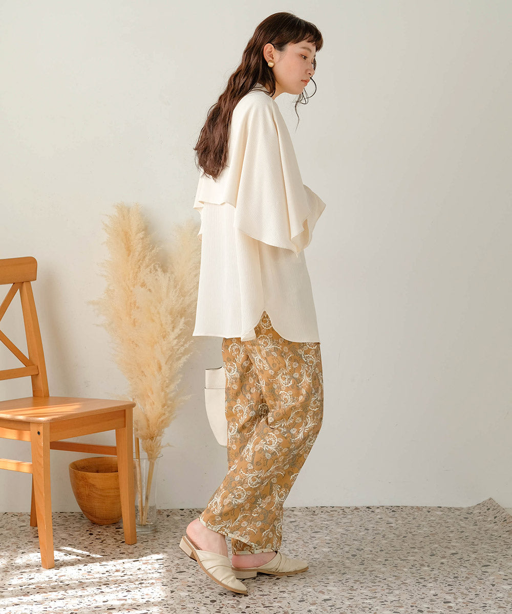 REVERSIBLE JACQUARD PANTS