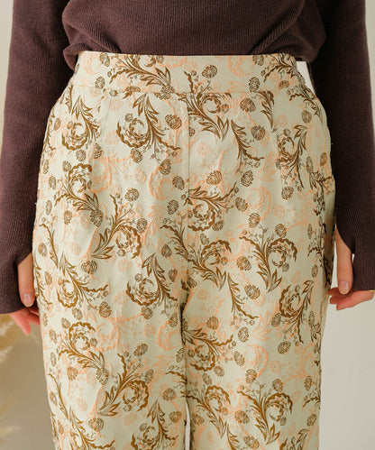 REVERSIBLE JACQUARD PANTS