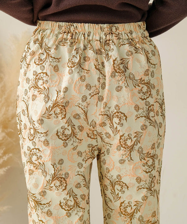 REVERSIBLE JACQUARD PANTS