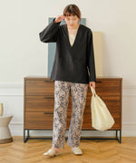 REVERSIBLE JACQUARD PANTS