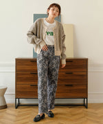 REVERSIBLE JACQUARD PANTS