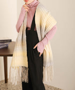 GRADATION KNIT VOLUME SCARF