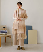 GRADATION KNIT VOLUME SCARF