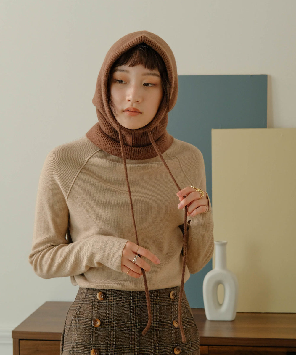 BALACLAVA KNIT HOOD WARMER