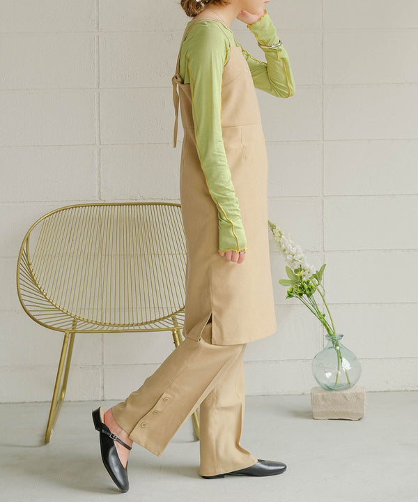 ONEPIECE + SLIT PANTS SET