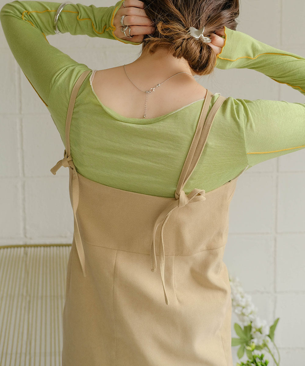 ONEPIECE + SLIT PANTS SET