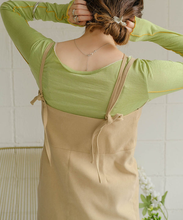 ONEPIECE + SLIT PANTS SET