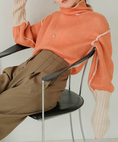 COLLAR REVERSIBLE KNIT