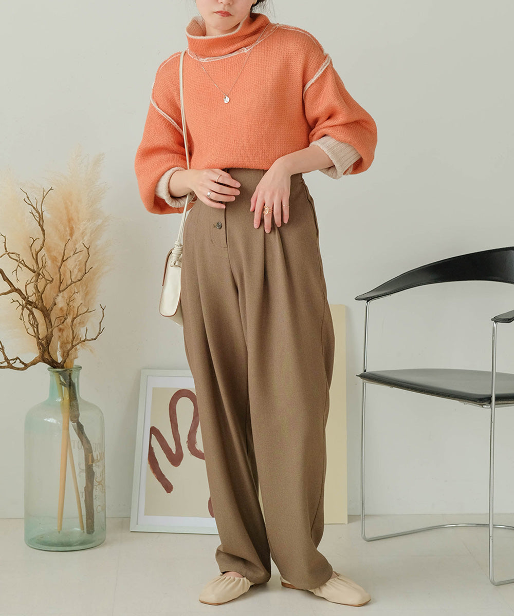 COLLAR REVERSIBLE KNIT