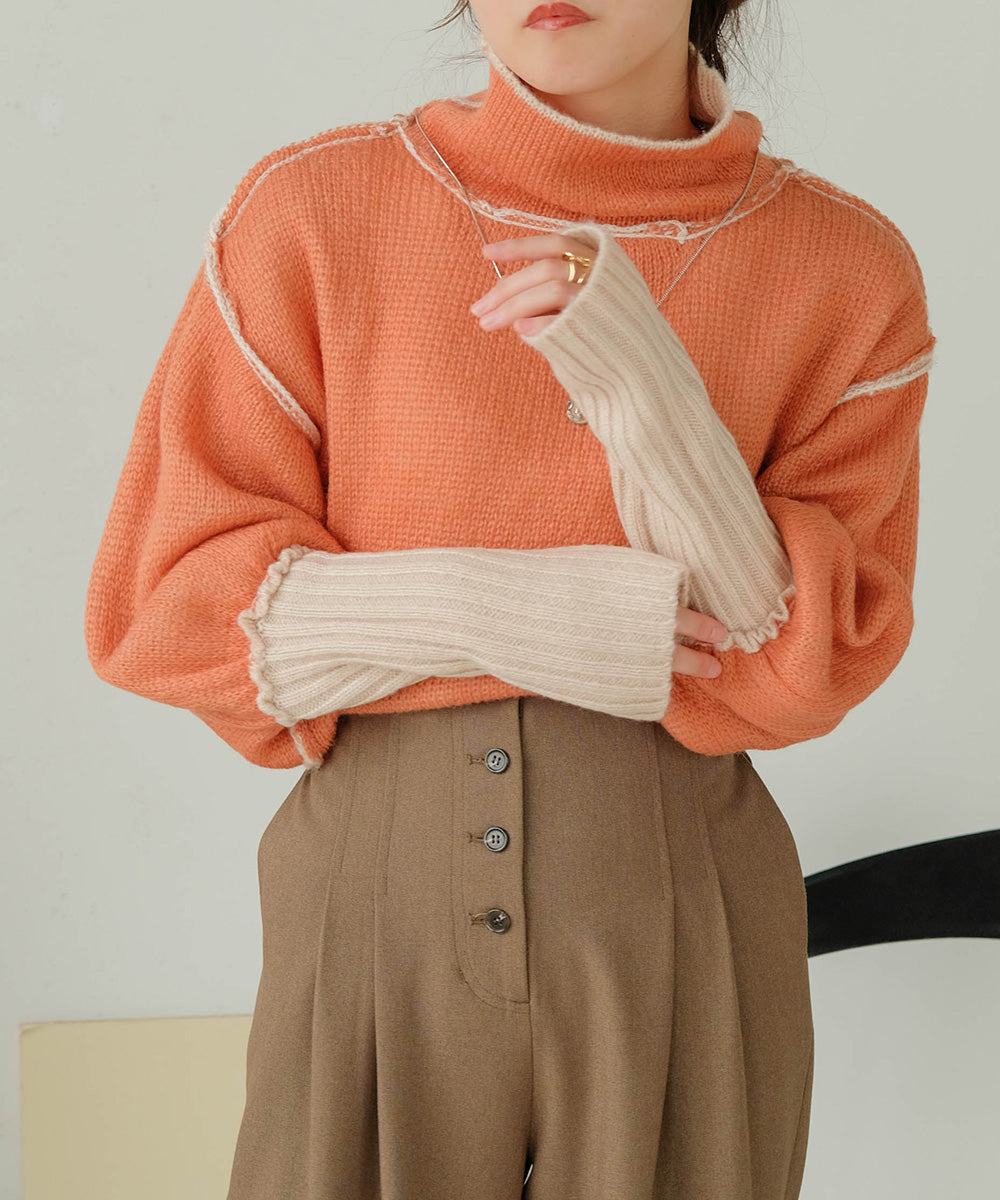 COLLAR REVERSIBLE KNIT