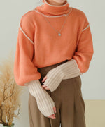 COLLAR REVERSIBLE KNIT