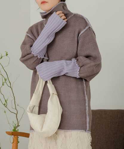 COLLAR REVERSIBLE KNIT