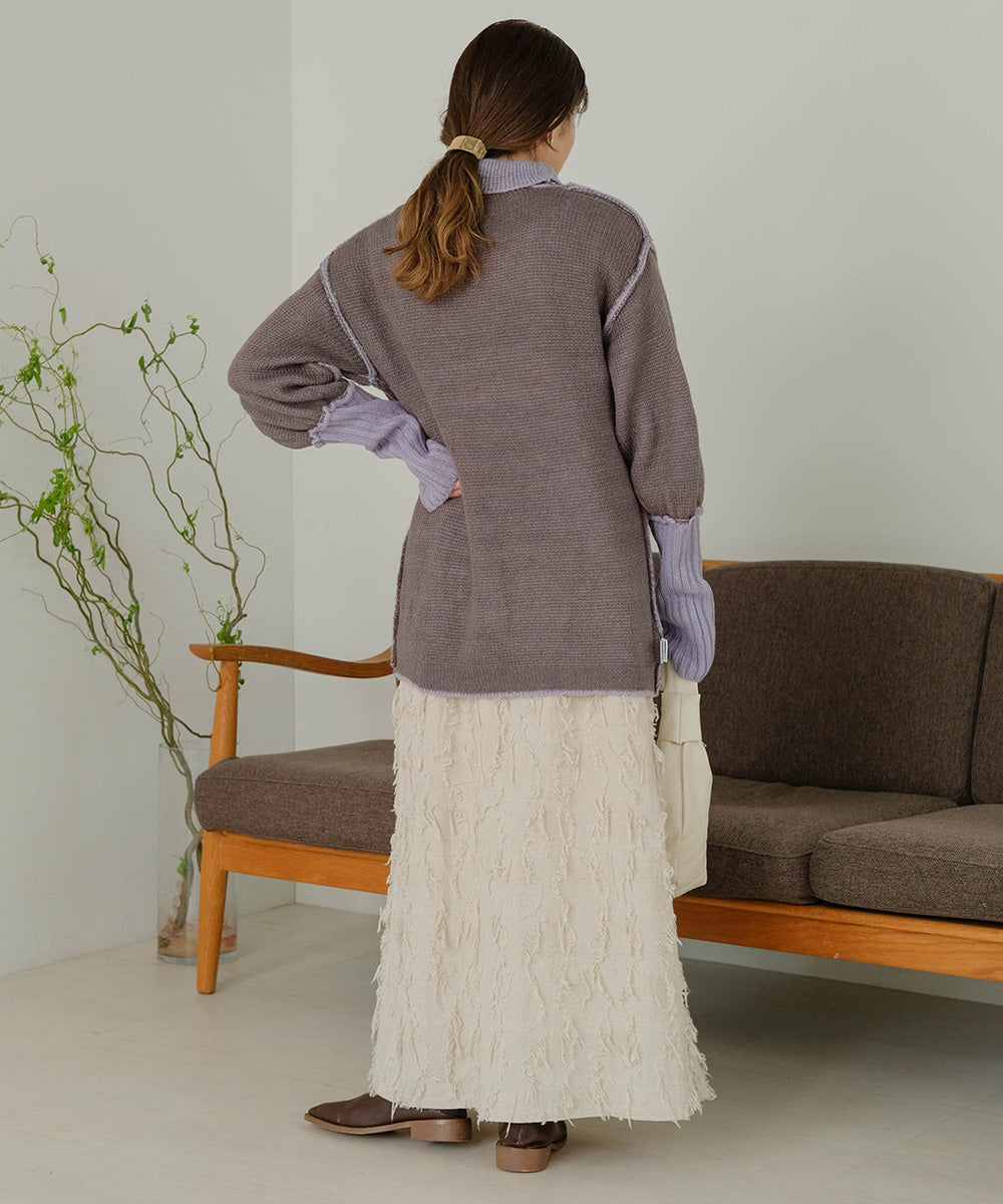 COLLAR REVERSIBLE KNIT