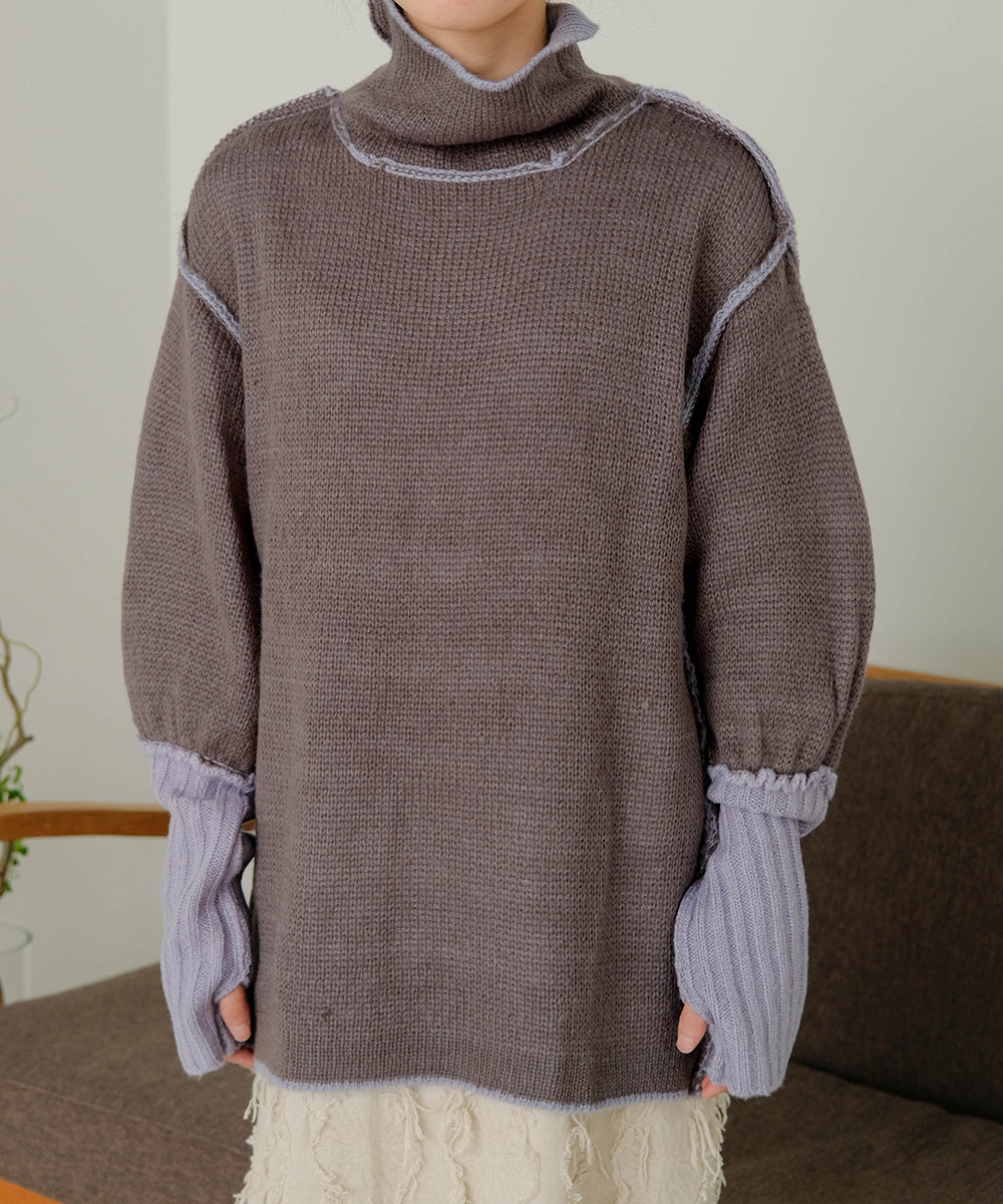 COLLAR REVERSIBLE KNIT