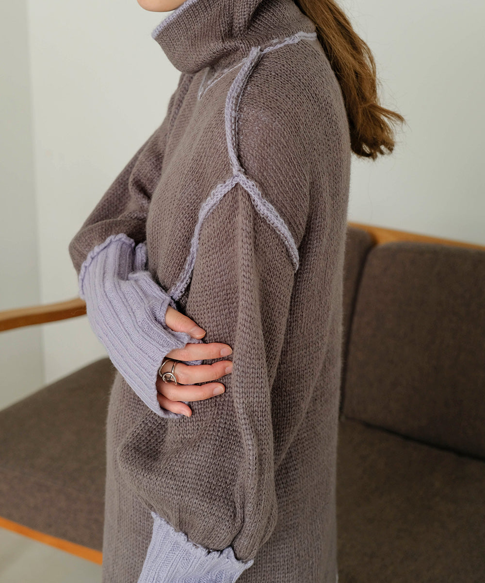 COLLAR REVERSIBLE KNIT